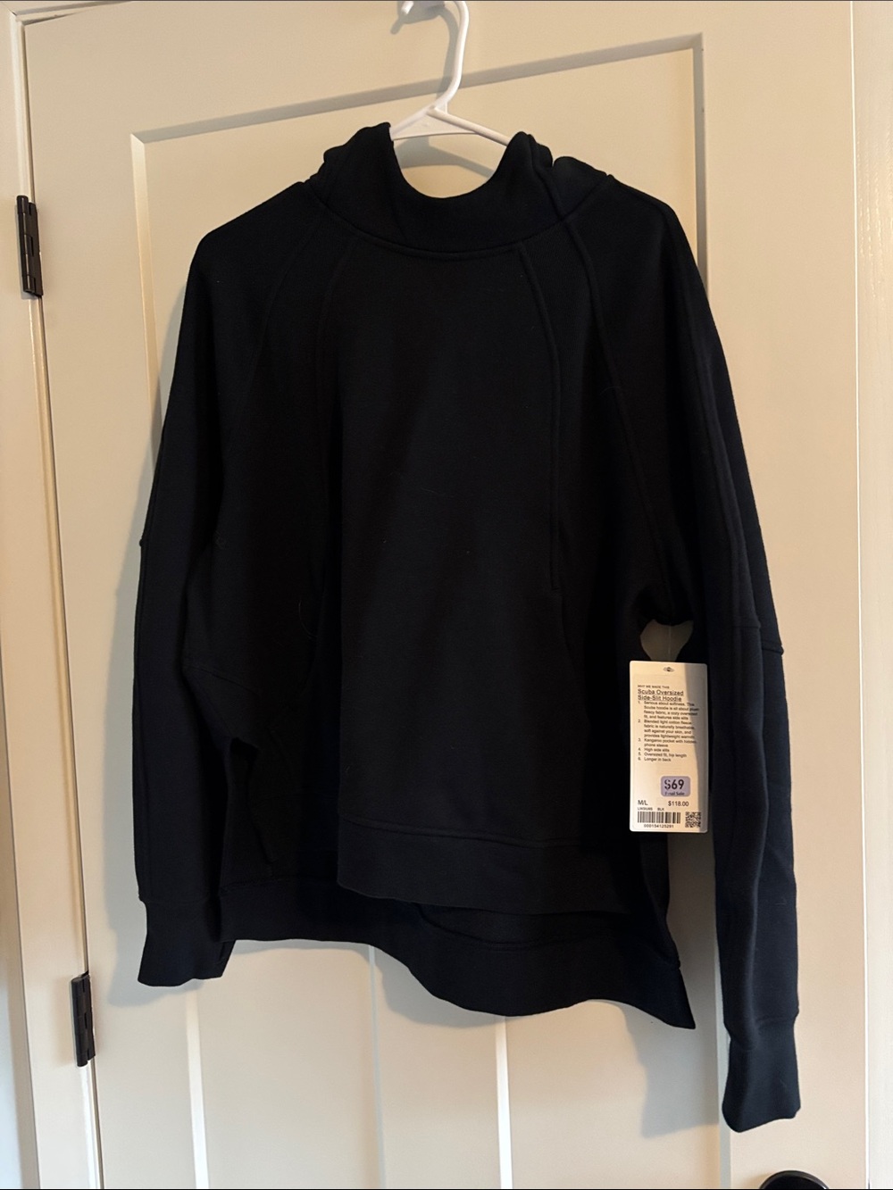 Lululemon Oversized Scuba side slit, M/L